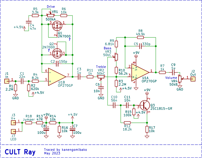 CULT Ray Schematic