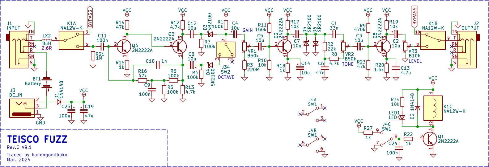 teisco fuzz schematic